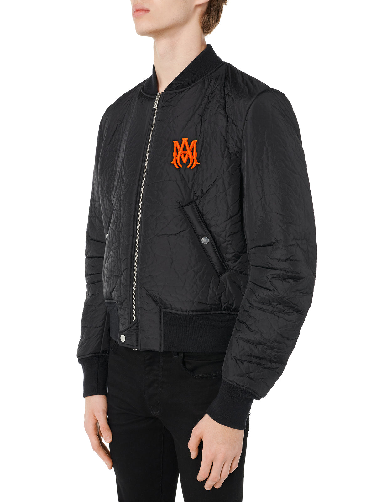 CRINKLE NYLON BOMBER
