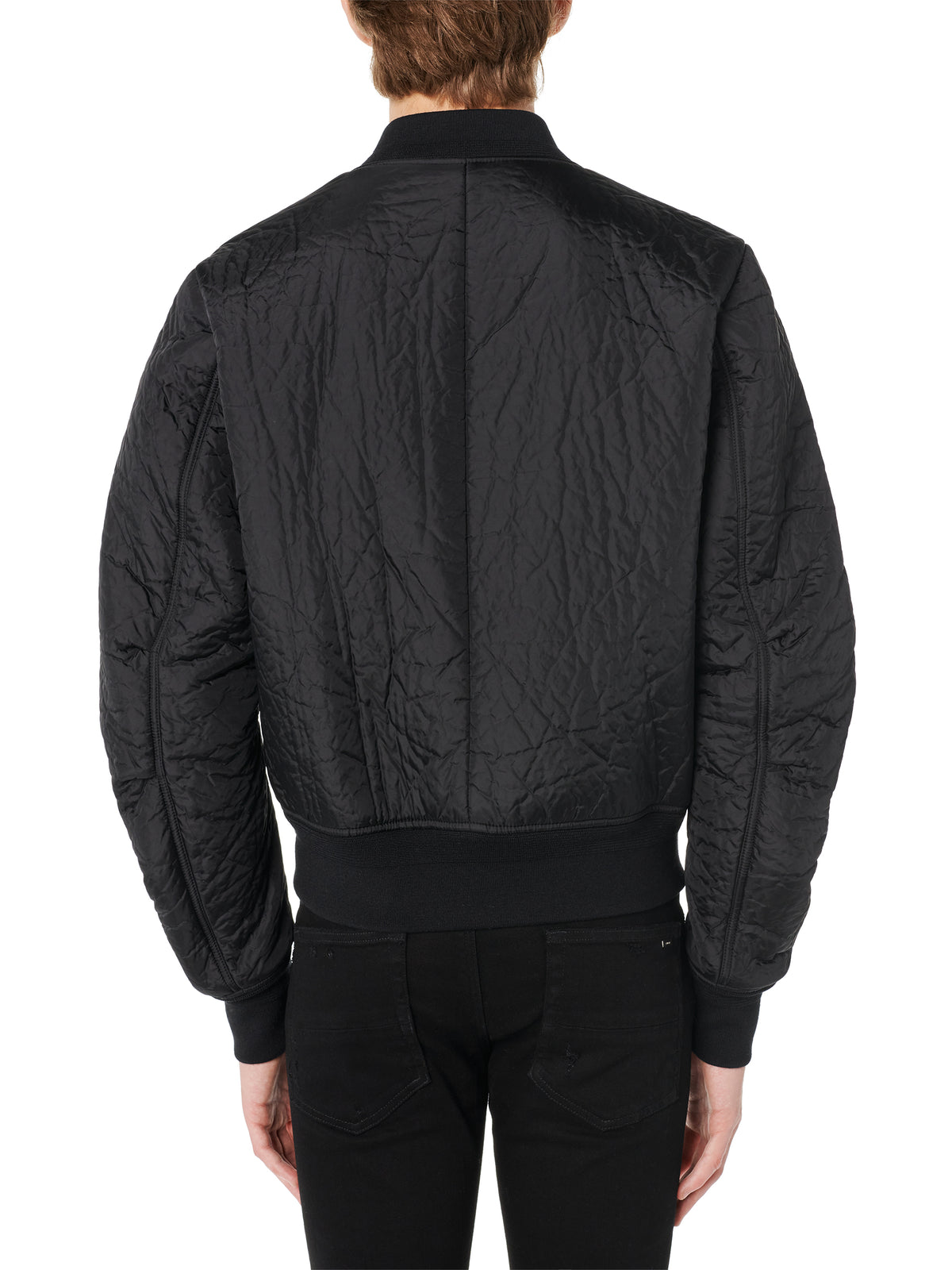 CRINKLE NYLON BOMBER