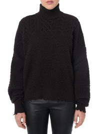 HYBRID MOCK NECK / CABLE + RIB