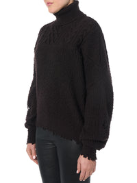 HYBRID MOCK NECK / CABLE + RIB