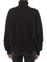 HYBRID MOCK NECK / CABLE + RIB