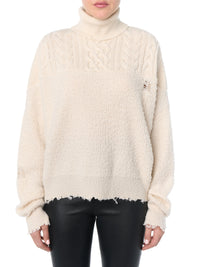 HYBRID MOCK NECK / CABLE + RIB