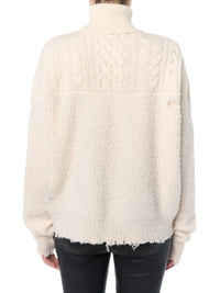 HYBRID MOCK NECK / CABLE + RIB