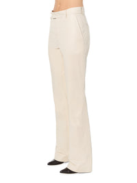 LEATHER BOOTLEG TROUSER