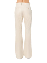 LEATHER BOOTLEG TROUSER