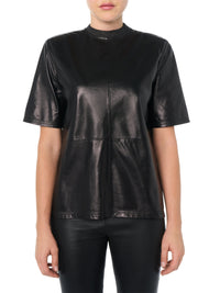 LEATHER STRONG SHOULDER TEE