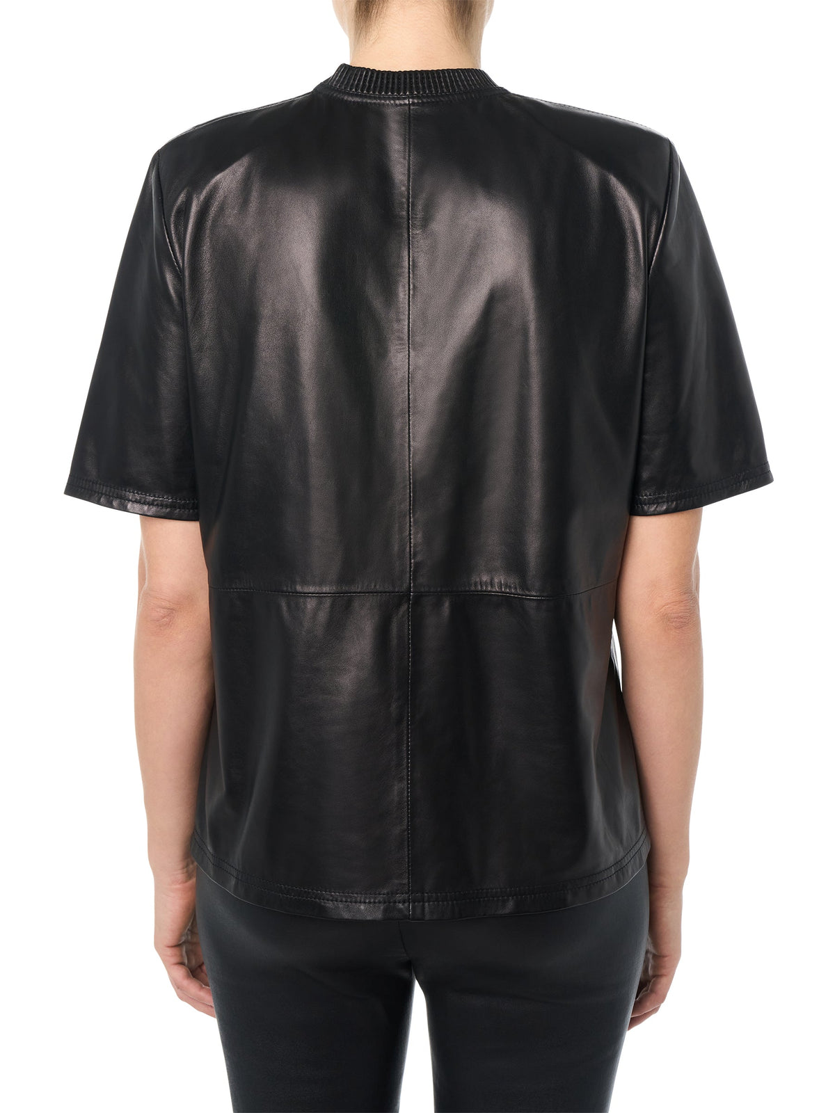 LEATHER STRONG SHOULDER TEE