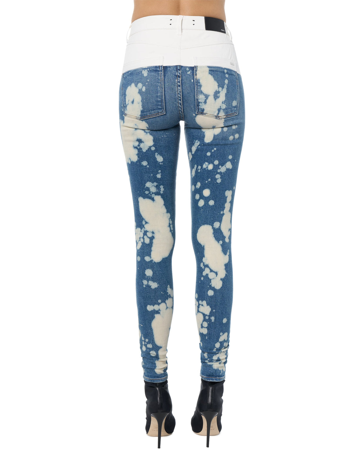 CONTRAST SKINNY W/ LEATHER