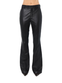 LEATHER BOOTLEG TROUSER