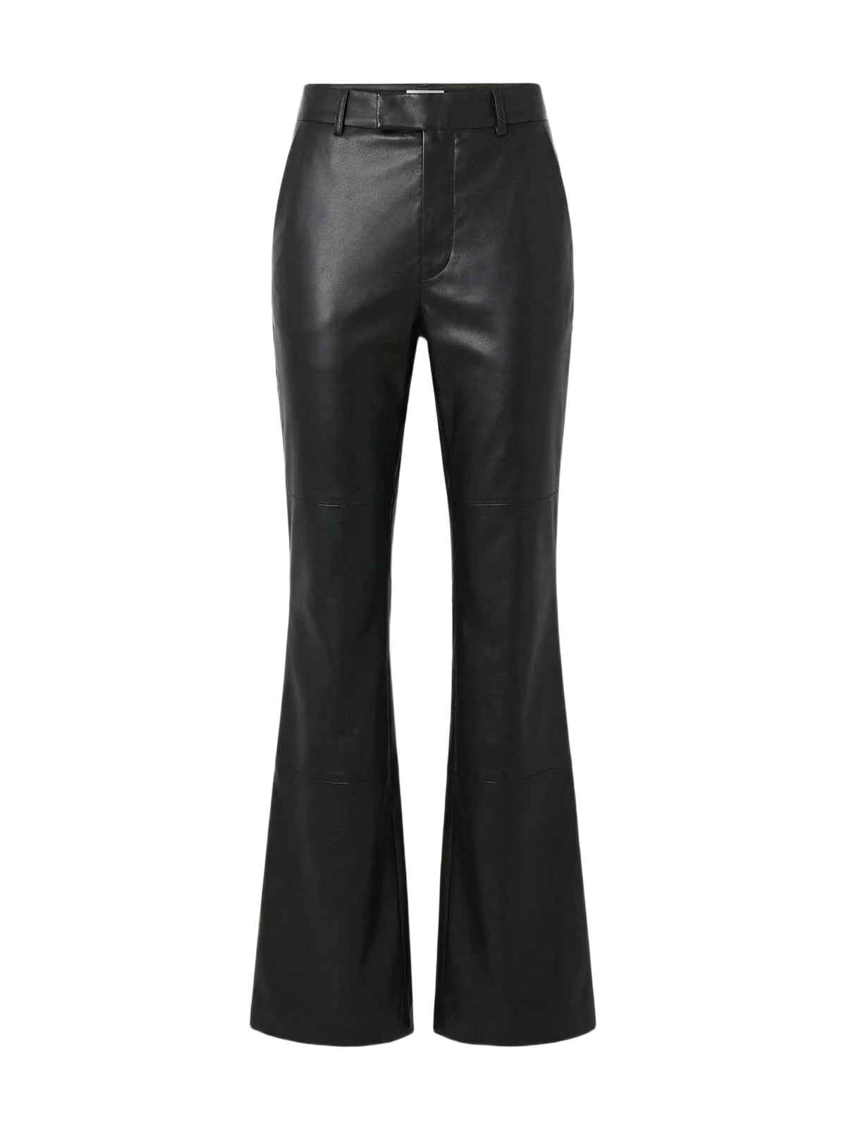 LEATHER BOOTLEG TROUSER