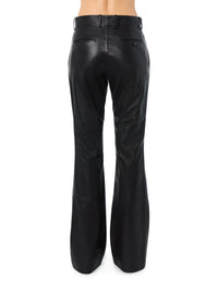 LEATHER BOOTLEG TROUSER
