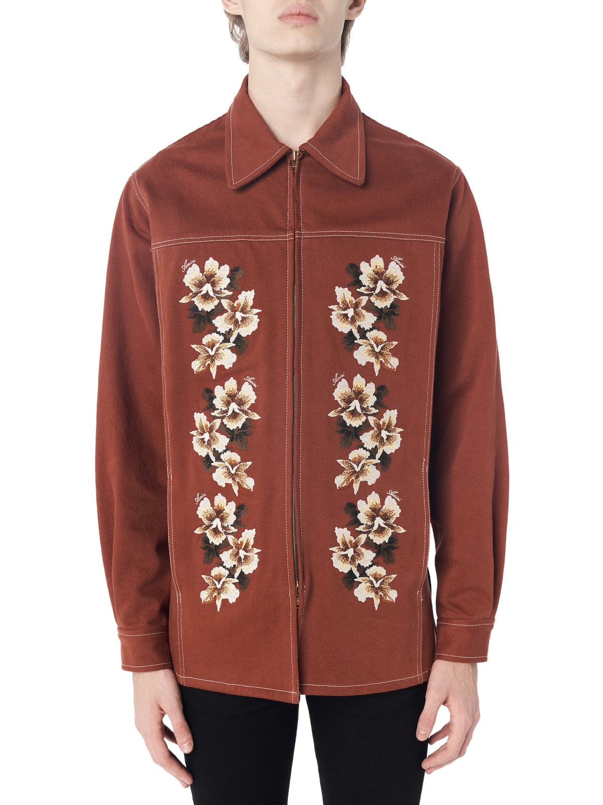 HIBISCUS ZIP SHIRT