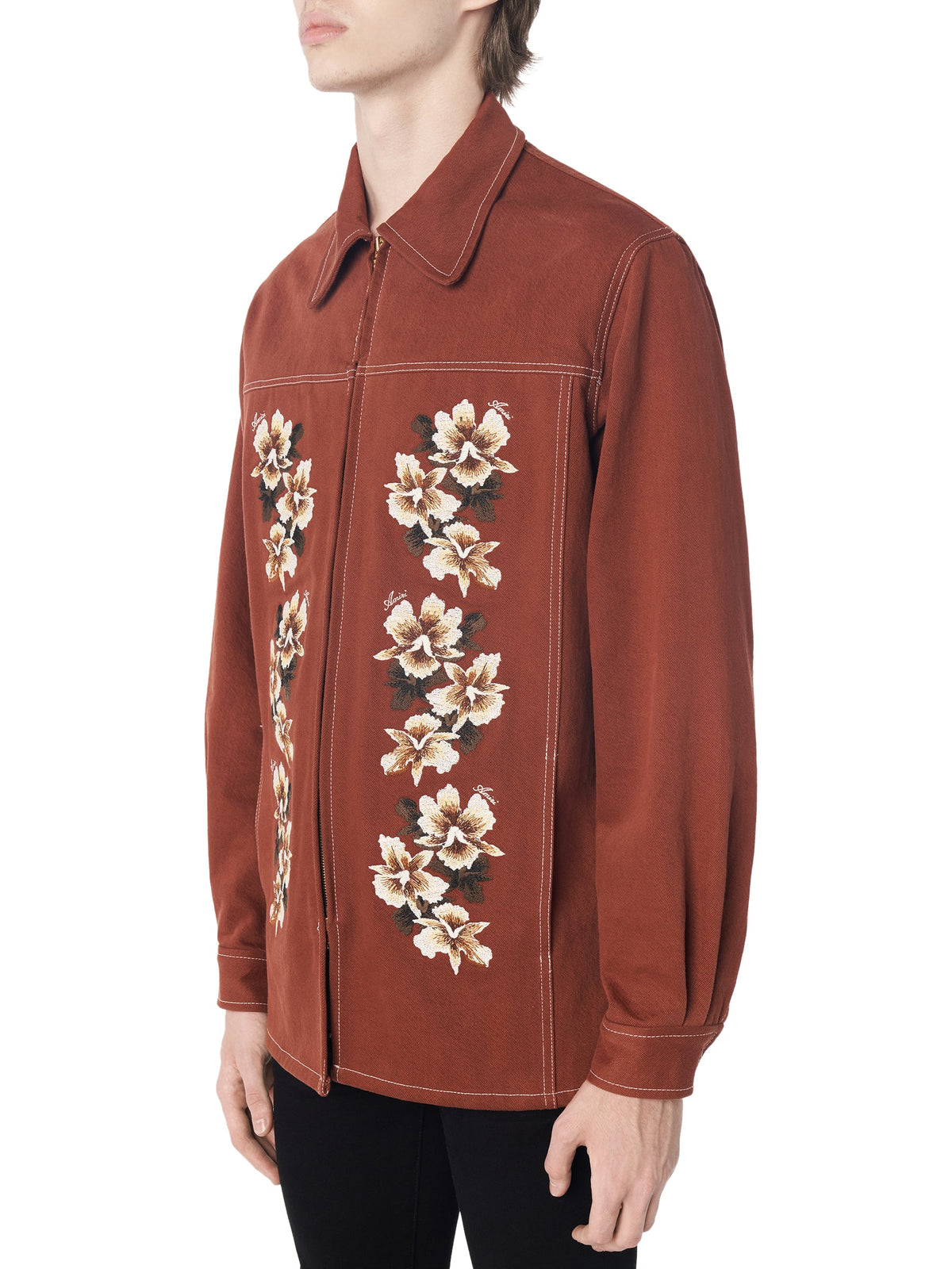HIBISCUS ZIP SHIRT