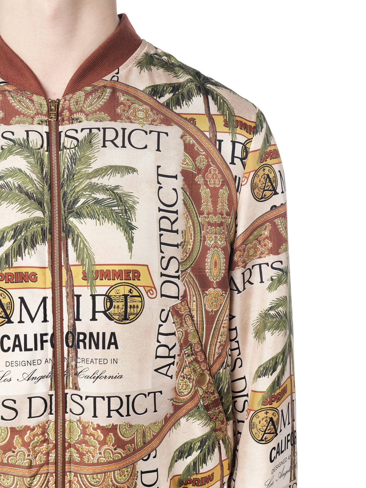 AMIRI RUM LABEL BOMBER JACKET