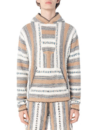 BRAIDED BANDANA STRIPE HOODIE