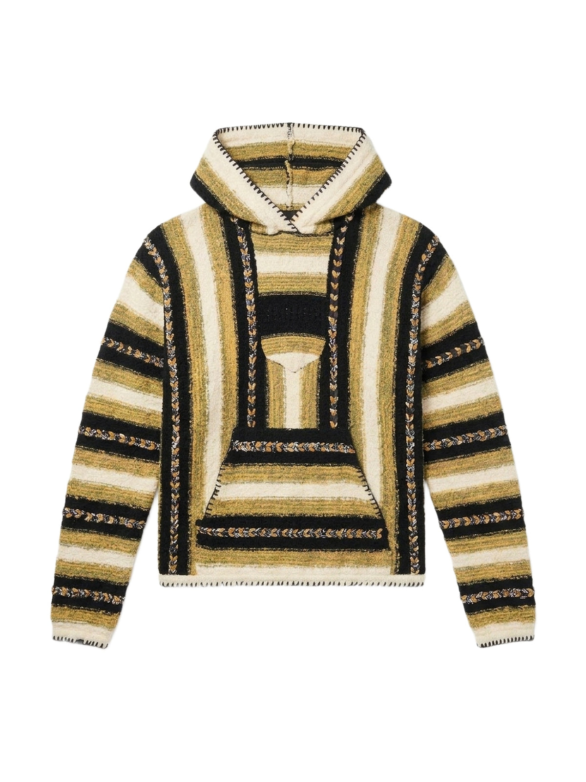 BRAIDED BANDANA STRIPE HOODIE