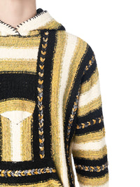 BRAIDED BANDANA STRIPE HOODIE