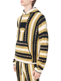 BRAIDED BANDANA STRIPE HOODIE