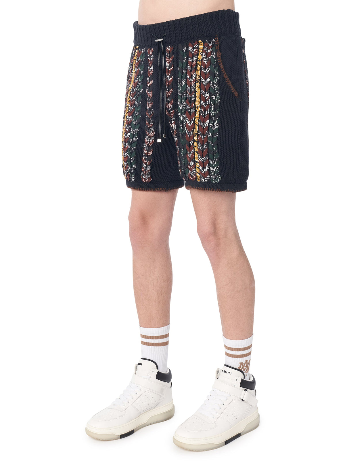 BRAIDED BANDANA SHORTS