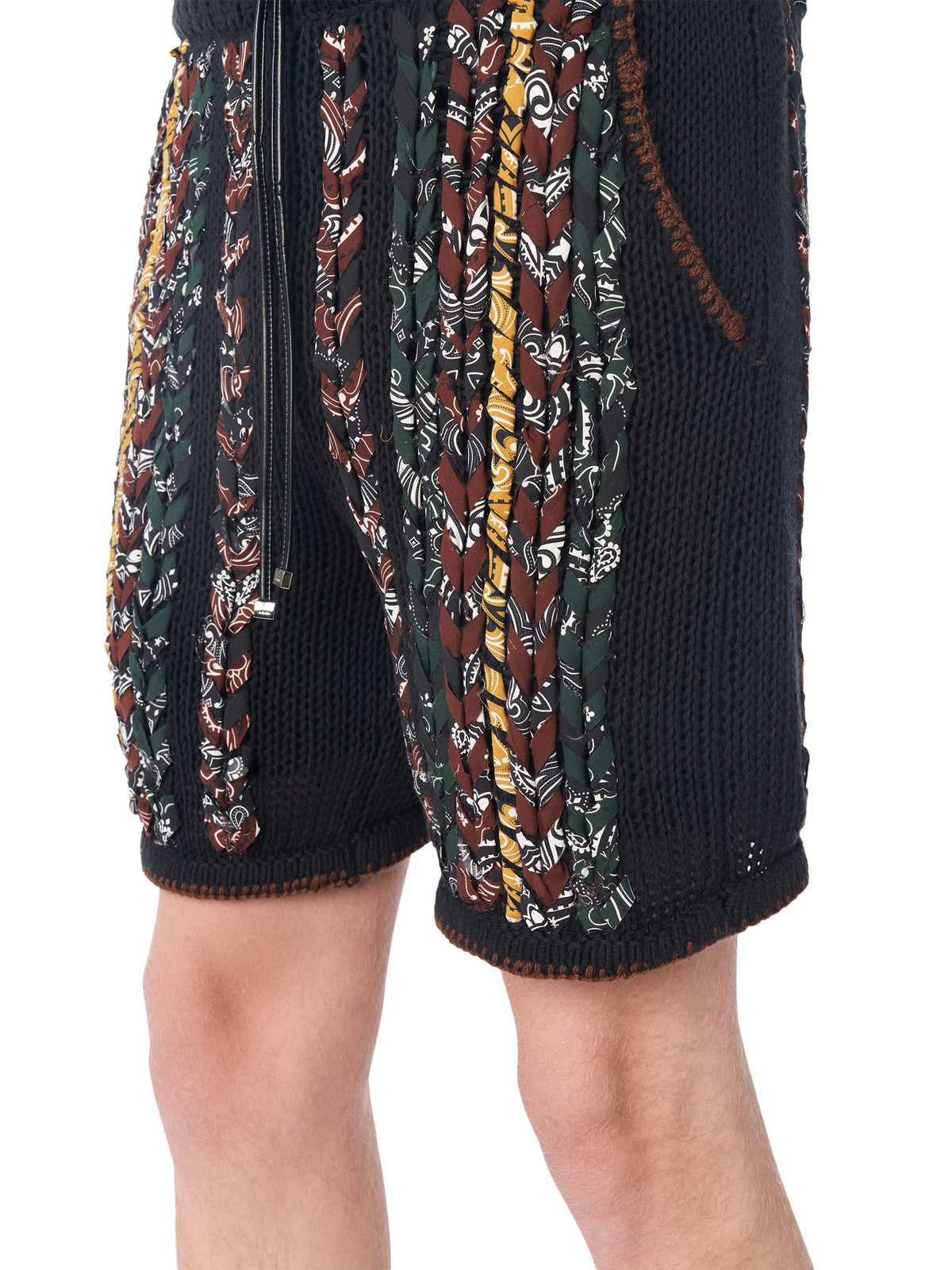 BRAIDED BANDANA SHORTS