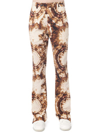 TIE DYE SLASH FLARE TROUSER