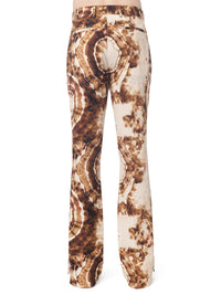 TIE DYE SLASH FLARE TROUSER