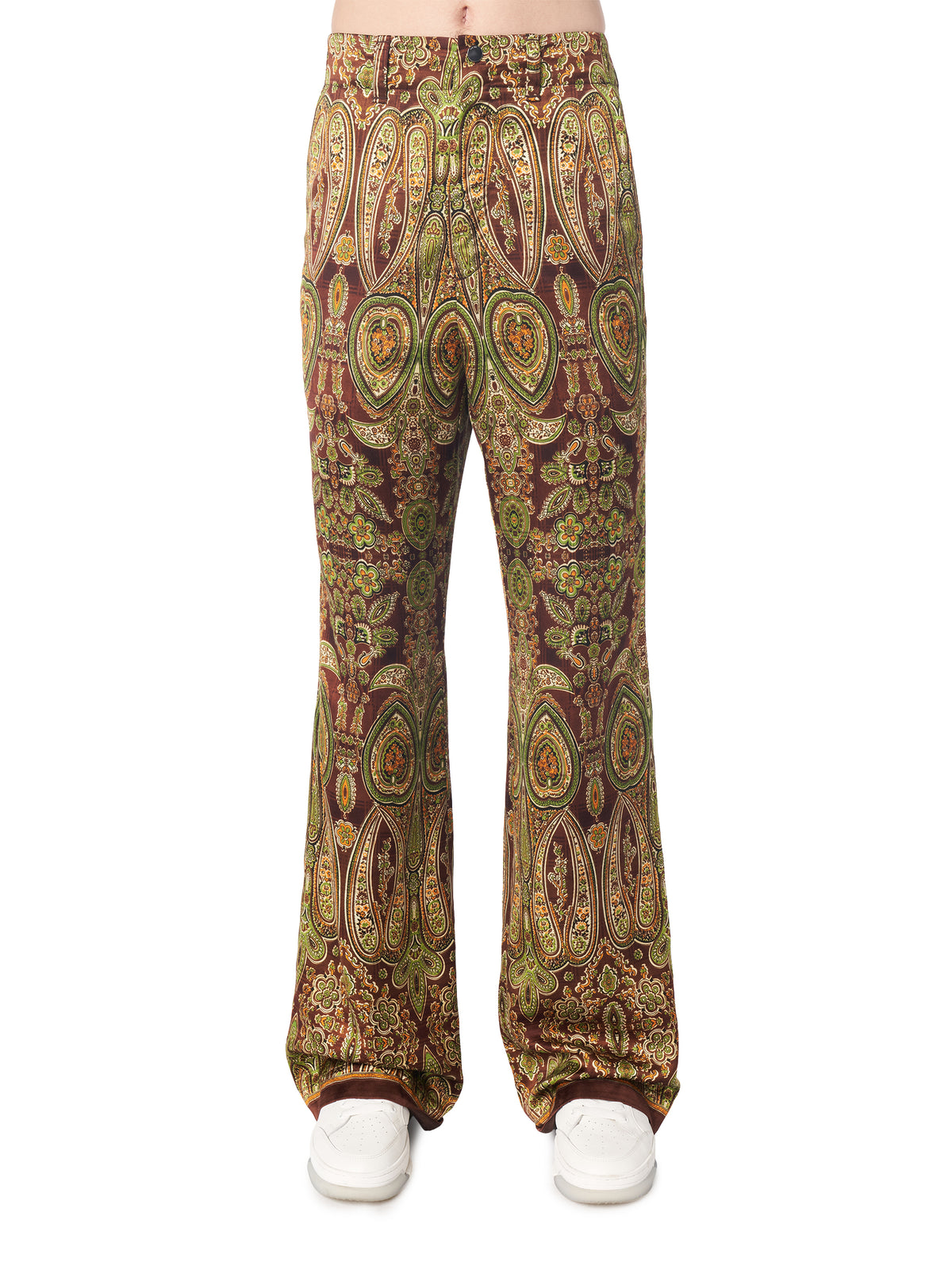 TAPESTRY PRINT FLARE TROUSER