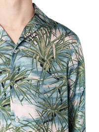 FLORAL ALOHA LS BOWLING SHIRT