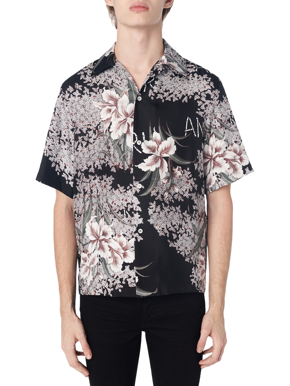 HIBISCUS TIKI BOWLING SHIRT