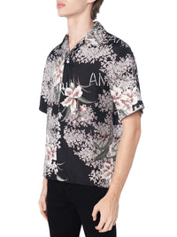 HIBISCUS TIKI BOWLING SHIRT