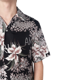 HIBISCUS TIKI BOWLING SHIRT