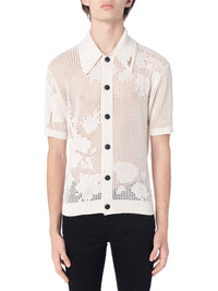 FLORAL MESH POLO