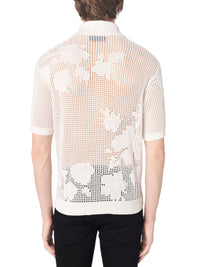 FLORAL MESH POLO