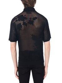 FLORAL MESH POLO