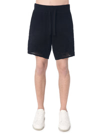 FLORAL MESH KNIT SHORT