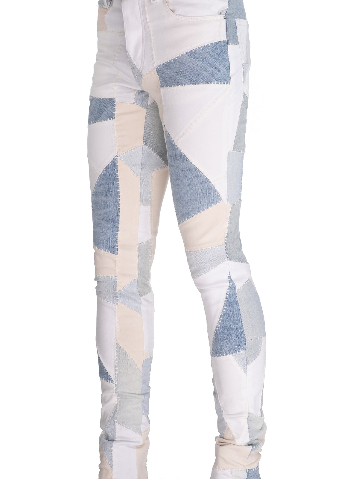 SKINNY DENIM PATCHWORK