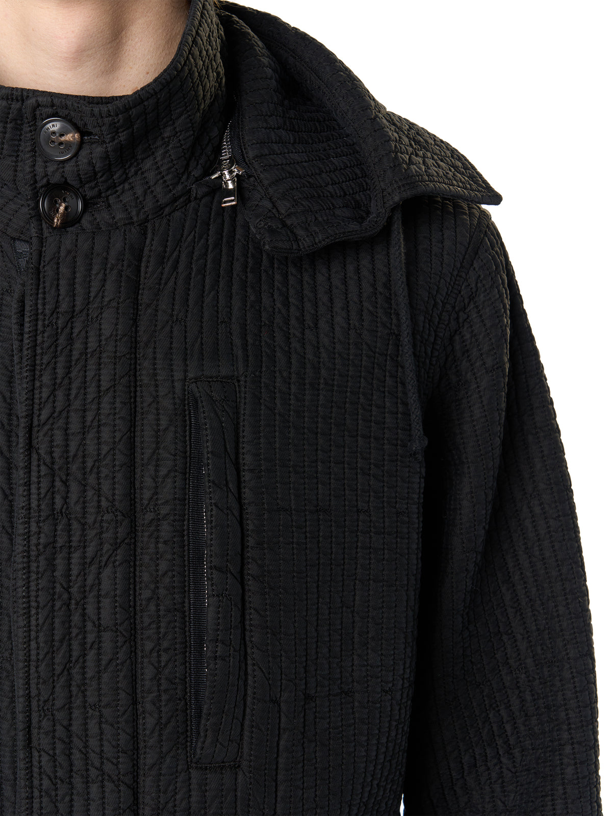 QUILTED FISHTAIL PARKA
