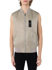 SLEEVELESS BOMBER VEST
