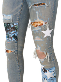 HAWAIIAN STAR ART PATCH JEAN
