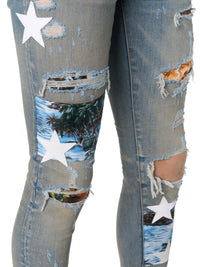 HAWAIIAN STAR ART PATCH JEAN