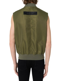SLEEVELESS BOMBER VEST