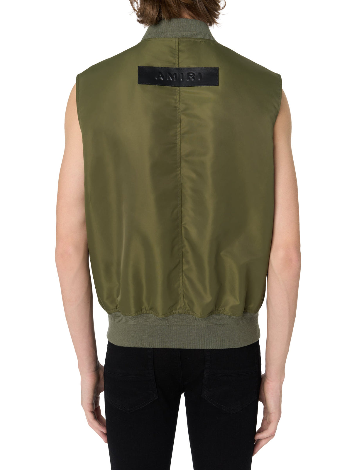 SLEEVELESS BOMBER VEST