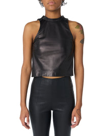 CROPPED MOCK NECK