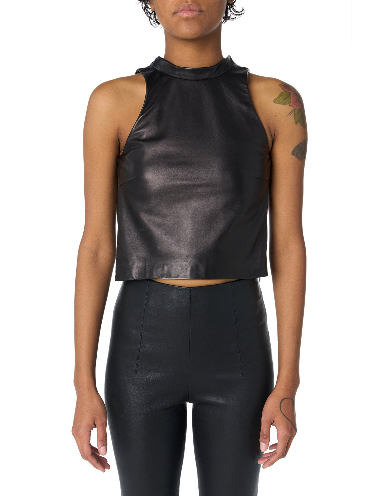 CROPPED MOCK NECK