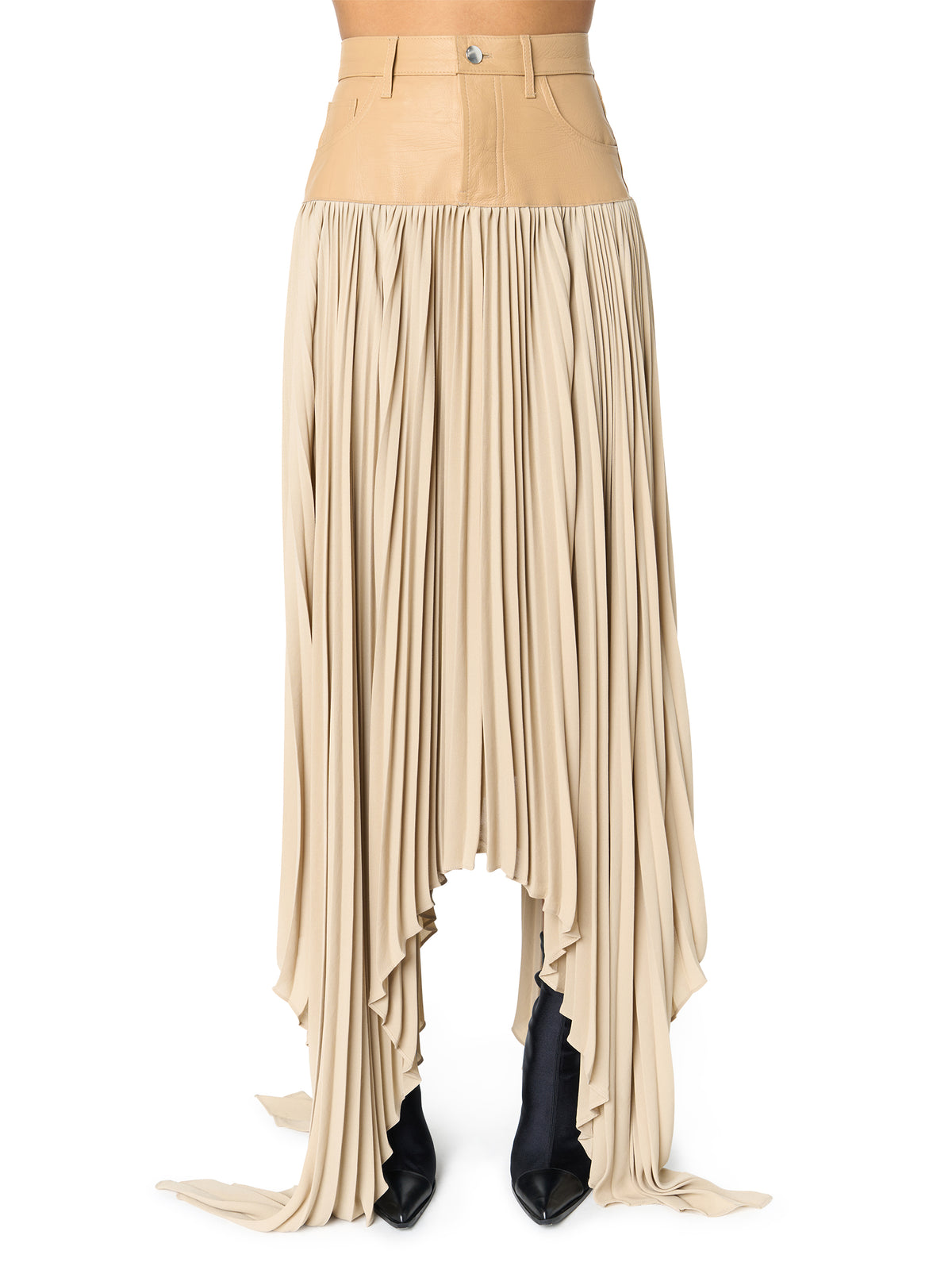 HYBRID PLEATED SKIRT