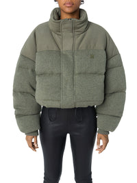 KNIT PUFFER JACKET