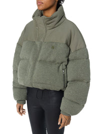 KNIT PUFFER JACKET