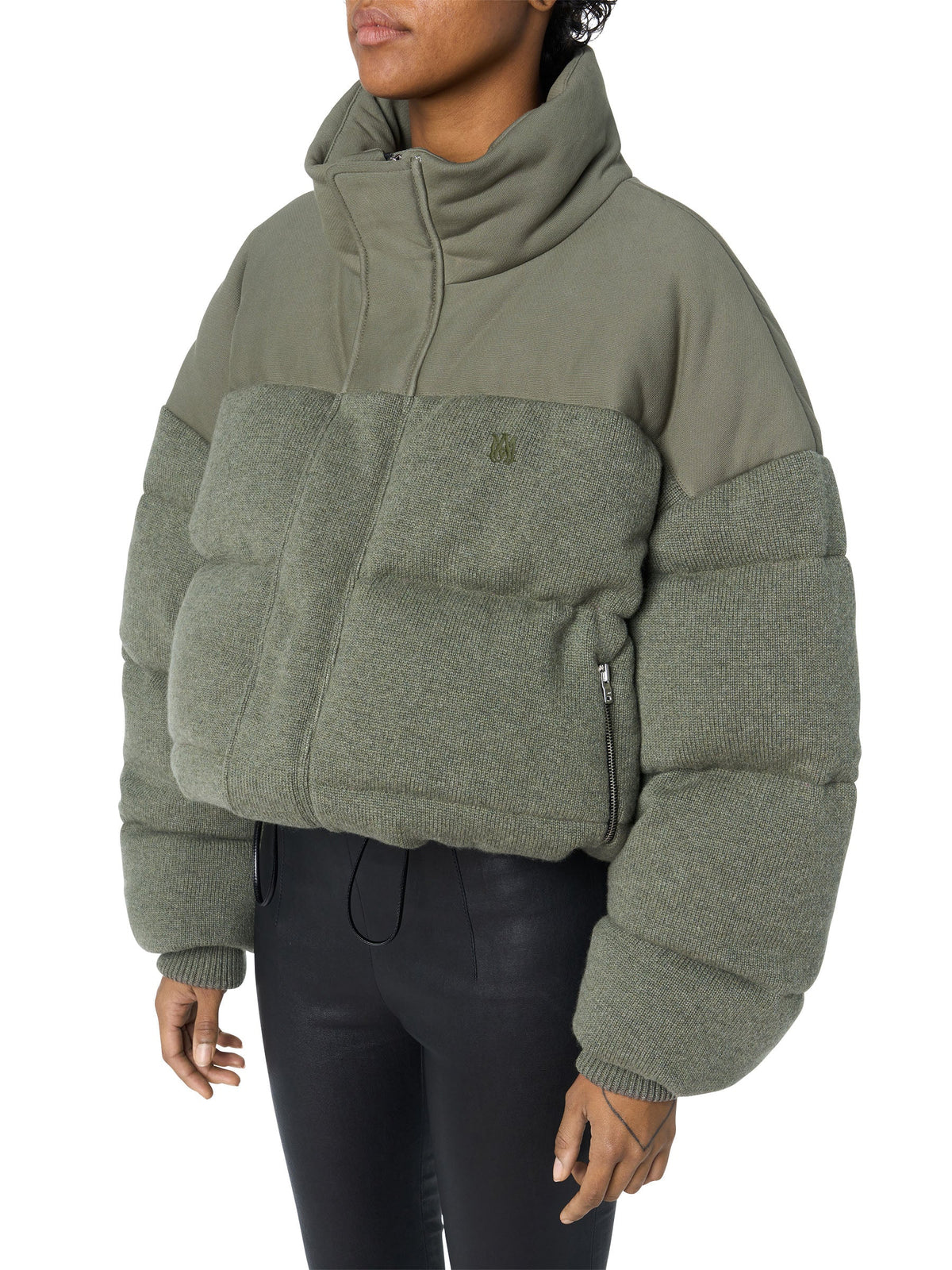 KNIT PUFFER JACKET