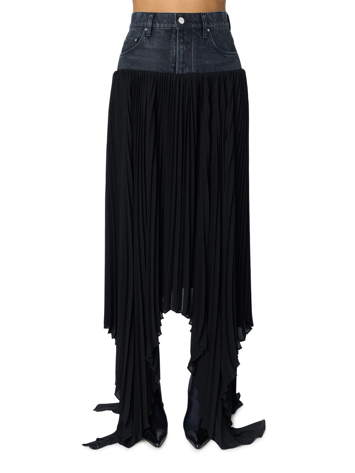 HYBRID PLEATED SKIRT