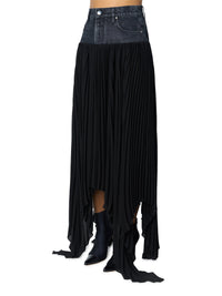 HYBRID PLEATED SKIRT